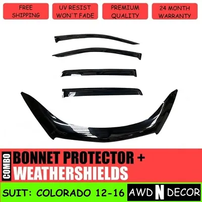 Bonnet Protector & Weathershields Suit For Holden Colorado Rg Dual Cab 2012-2016 • $119.99