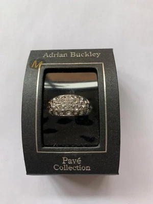 £5 • Buy Adrian Buckley Pavé Collection Dress Ring Size M (New In Box)