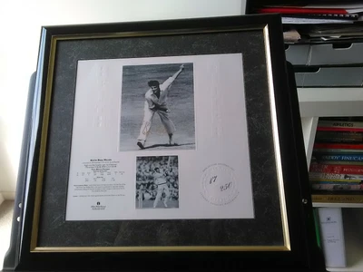 $75 • Buy Keith Miller Framed,  Certified  Signed,  Memorabilia With Books And Cuttings