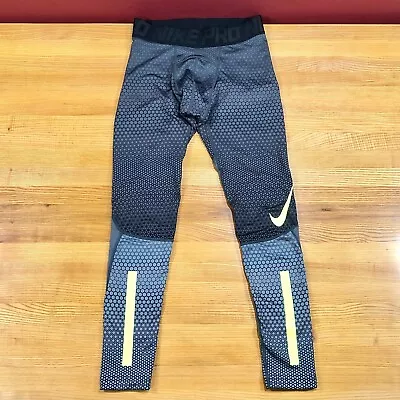 Nike Pro Hyperwarm Hexodrome Men's Compression Tights Pants Medium 917281-065 • $38.88