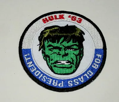 Official Marvel Comics Incredible Hulk President Iron-On Cloth Jacket Patch New • $11.99