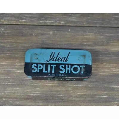 Circa 1960s Ideal Split Shot BB Tin Take Boy Fishing • $10