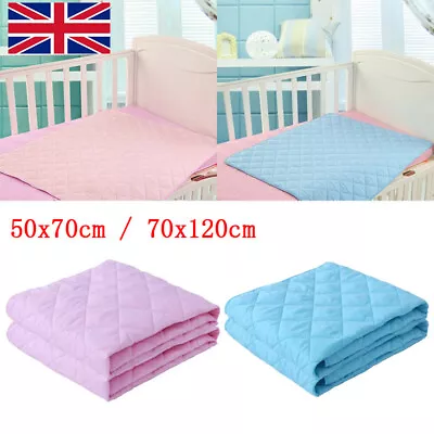 Washable Absorbent Incontinence Bed Pads Mats Sheet Mattress Reusable Protector • £2.99