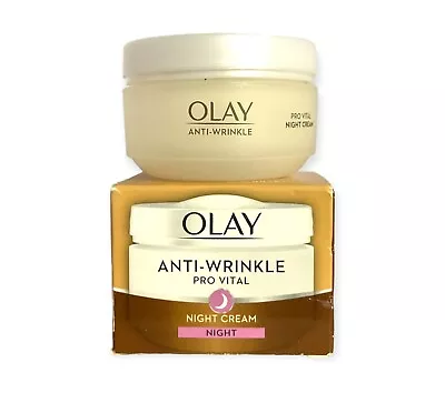 £11.95 • Buy Olay Anti-Wrinkle Pro Vital Night Cream 50ml (Damaged Box)