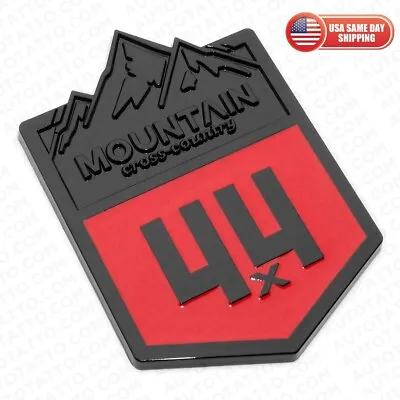 4x4 Off-Road Mountain Cross Country Badge Nameplate Medal Emblem Decorate Red • $9.99