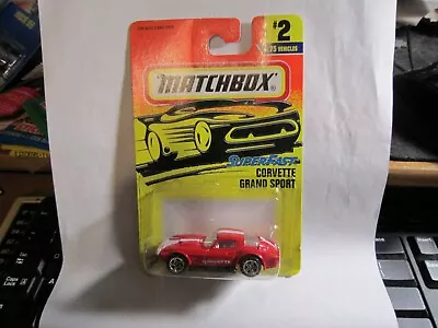 MATCHBOX CORVETTE  #2 GRAND SPORT Red Corvette 1989   • $1.99