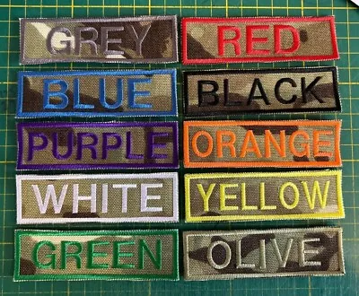 Hook Back Multicam MTP Personalised Name ID Badge Morale Patch Name Tape 10x3cm • £4.99