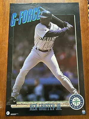 Original 1993 Ken Griffey Jr. “G-Force” Seattle Mariners Poster 23x35 Costacos • $29.95