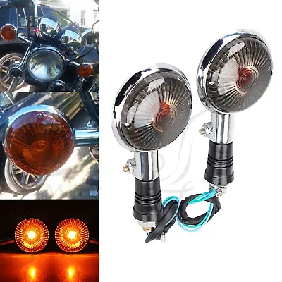 Smoke Turn Signal Blinker Light For Yamaha V Star 650/1100 XVS650A Classic US • $18.03