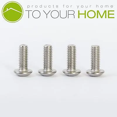 4x TV Or Computer Monitor Stand Bracket Mounting Screws M4 10mm • £1.75
