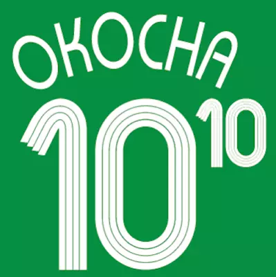 £13.99 • Buy Okocha #10 Nigeria World Cup 2006 Football Nameset For Shirt