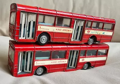 Dinky Toys AEC Bus London Transport Red Arrow ( 2 Buses ) • £3