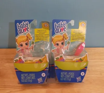 (2) Baby Alive Doll Food W/ 5 Powdered Packets  Hasbro Please Read Description  • $11.69