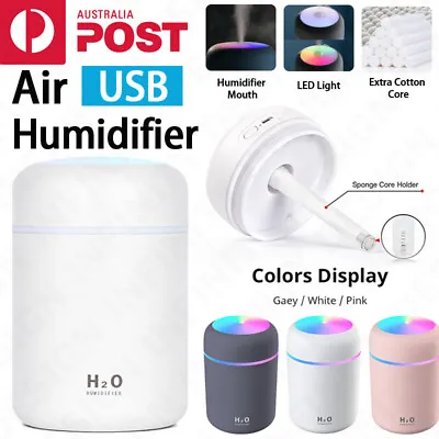 $3.95 • Buy Car Air Purifier USB Diffuser Aroma Oil Humidifier Mist Led Night Light Home AU