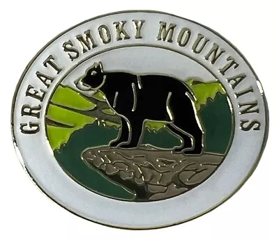 Great Smoky Mountains GSM Oval Hat Cap Lapel Pin • $6.88