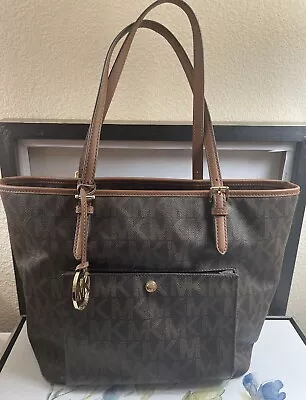 Michael Kors Signature Monogram Tote Handbag For Women • $42