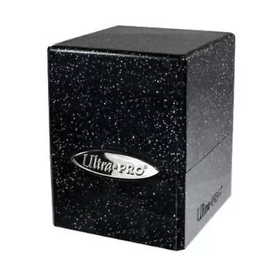 ULTRA PRO BLACK GLITTER SATIN CUBE DECK BOX Card Dice Compartment MTG • $29.95