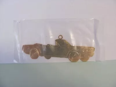 Vintage Gold Plated Metal--- Hanging Christmas Ornament---1965 FORD MUSTANG • $8.99