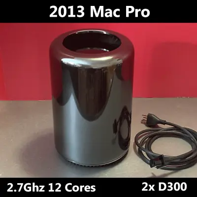 2013 Mac Pro 2.7GHz 12-Core Dual AMD D300 32GB RAM 512GB PCIe SSD • $695.96