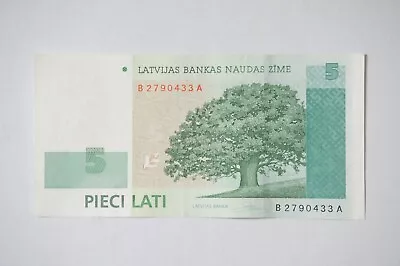 5 Latvian Lats Banknote (LVL) 2009 • $60