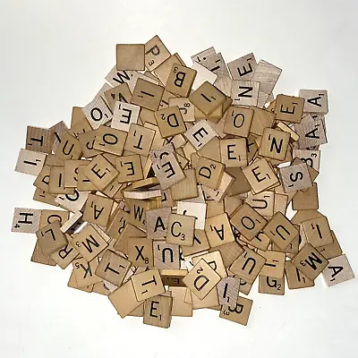 Vintage SCRABBLE Wooden Letter Tiles ~ Lot Of 250 • $16.50