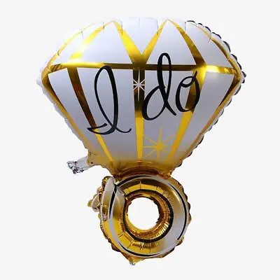 $5.45 • Buy Big Ring Foil Balloon I Do Balloons Gold Bridal Shower Decorations Wedding 70cm