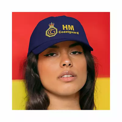 HM Coast Guard Baseball Cap Colour Crest High Quality Decoration Free Delivery • £17.50