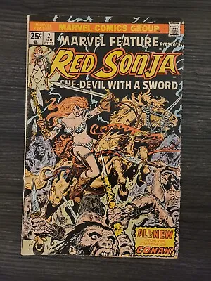 MARVEL FEATURE 2 (Marvel 1975) Red Sonja She-Devil With A Sword FRANK THORNE • $9.99