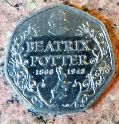 Beatrix Potter 2016 1866 To 1943 50p Fifty Pence Piece Coin Circulated • £1