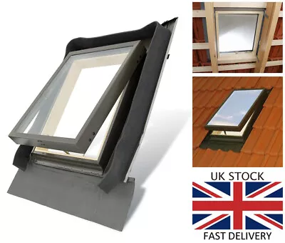 £109.90 • Buy Fenstro Rooflite Double Glazed Skylight Access Roof Window 45x55cm Flashing Inc 