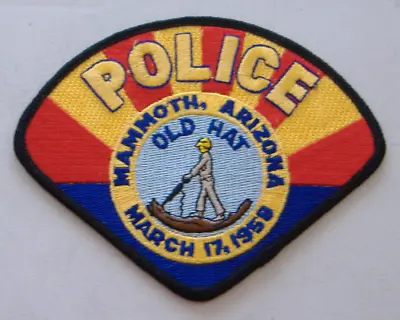 Mammoth  Police Arizona    Fabric   Patch • $7.95