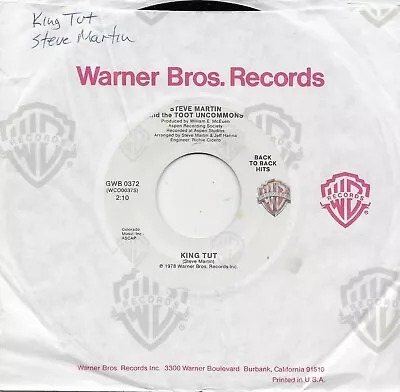 STEVE MARTIN  King Tut / Excuse Me 45 • $7.99