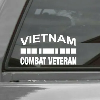 Vietnam Combat Veteran Vinyl Window Decal Sticker • $3.50