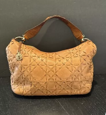 VTG Etienne Aigner Soft Cognac Brown Leather Hobo Shoulder Bag Purse  *READ* • $25