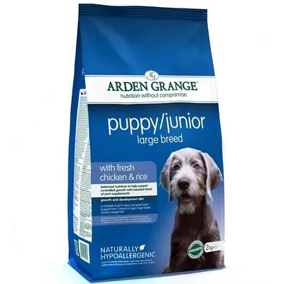 £57.99 • Buy Arden Grange Puppy/Junior Large Breed Dry Dog Food - Chicken & Rice - 12kg
