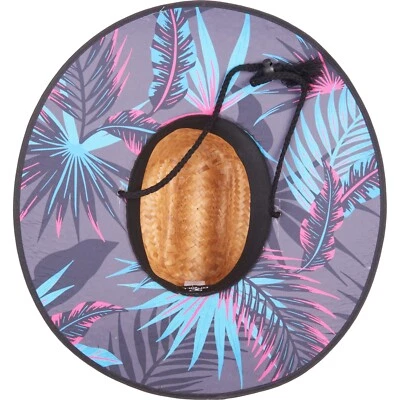 $22 • Buy *LAST 1* ONeill Mens SONOMA Straw Drawstring Hat GRAPHITE Beach Print  SMALL MED