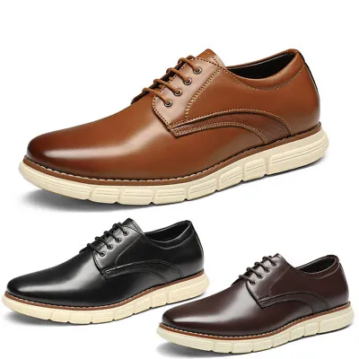 Men's Dress Sneakers Casual Shoes Round Toe Oxford Formal Dress Shoes • $33.99