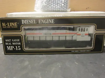 K-Line SET LOT TIMKIN MP-15 Diesel Switcher 2 Tank Cars And 1 Boxcar • $335