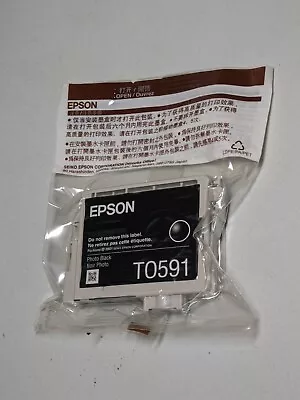 Epson Photo Black Ink Cartridge T059120 For Stylus Photo R2400 Exp. 04/2009 • $7.98