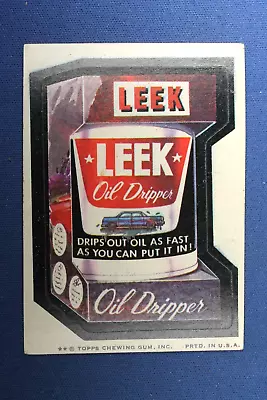 1974 Topps Series 7 - Wacky Packages - Leek Oil Dipper - VG Condition • $2.25