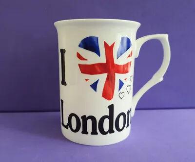 I Love London & Union Jack  - Fine Bone China Mug / London Themed Souvenir • £5.99