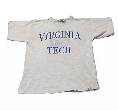 Vintage Virginia Tech T-Shirt Adult Medium Short Sleeve Hokies Gear For Sports • $20.78