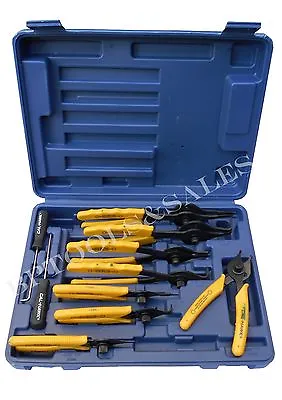 11 Pc Snap Ring Pliers Set Mechanics Circlips Auto Tool Internal External Pliers • $39.99