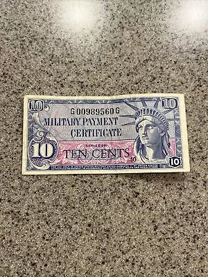 Series 591 Military Payment Certificate 10 Cents Note. (XF) Condition. • $9.99