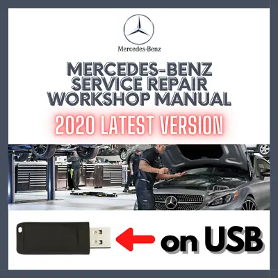For Mercedes Benz ALL MODELS 1986-2020 Service Repair Workshop Manual On USB • $29.95