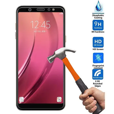 $4.51 • Buy For Samsung Galaxy A7 2018 A8 A6 2018 Full Cover Tempered Glass Screen Protector