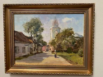 Vintage Russian Impressionist Landscape Painting By Listed Artist S. Lisitsina • $450