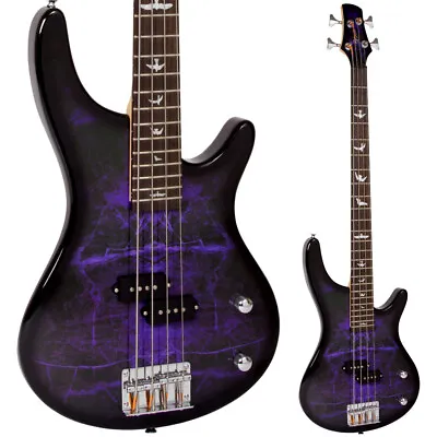 £319.99 • Buy Lindo Purple Dove Electric Bass Guitar P-Bass Pickups & Eco-Friendly Hard Case