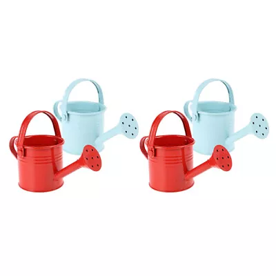 Random Colors Mini Metal Watering Can For Indoor Plants - Long Spout Set Of 4 • £15.18