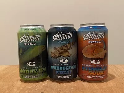 3 Atlanta Brewing-Georgia Aquarium-Ocean-High Quality Craft Micro Brew Beer Cans • $15